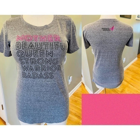torrid Tops - Torrid 1 (1x, 14/16) New Mother Warrior Badass Breast Cancer Awareness T‎ Shirt